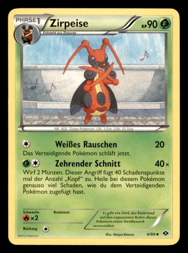 Pokemon zirpeise kommende - 4/99,