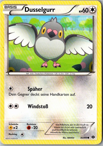 Pokemon dusselgurr 99 - pokemon, 83/99