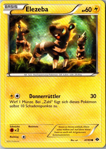 Pokemon elezeba kommende - pokemon, 47/99