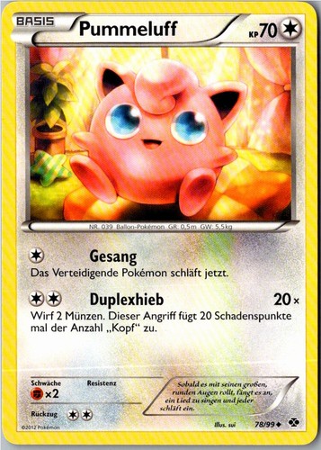 Pokemon pummeluff 99 - pokemon, 78/99
