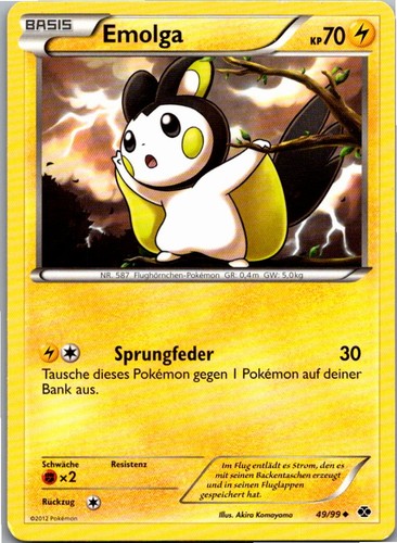 Pokemon emolga kommende - 49/99,