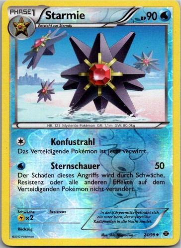 Pokémon starmie reverse - 24/99,