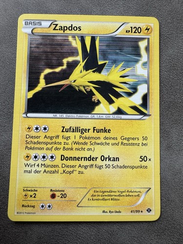 Zapdos holo kommende - holo, (nxd