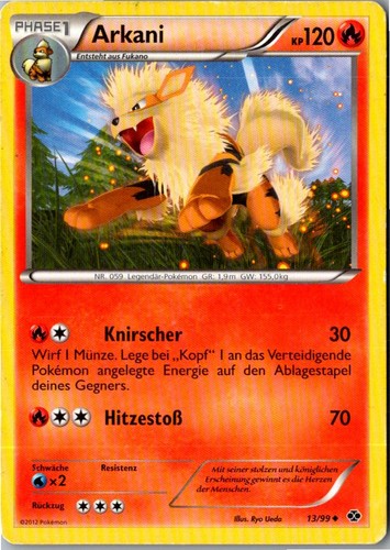 Pokemon arkani kommende - arkani, 13/99
