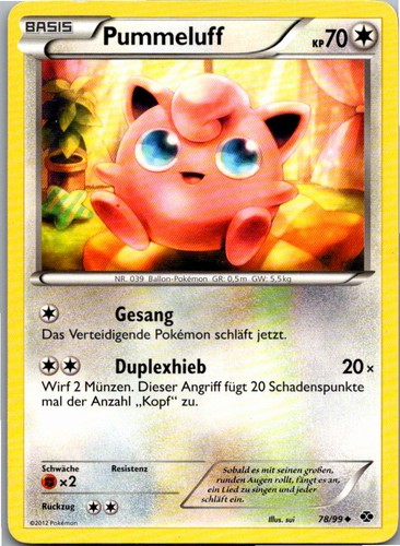 Pokemon pummeluff 99 - pummeluff, 78/99