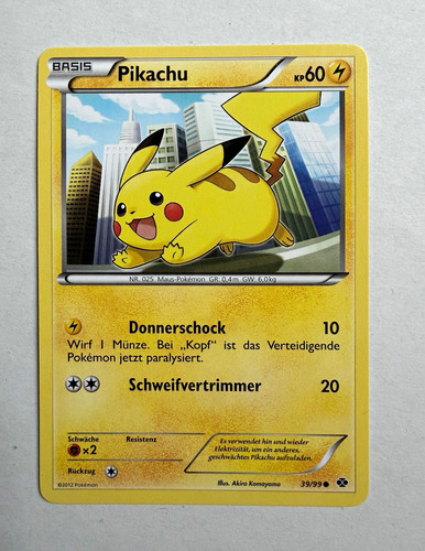 Pokémon tcg pikachu - tcg, de